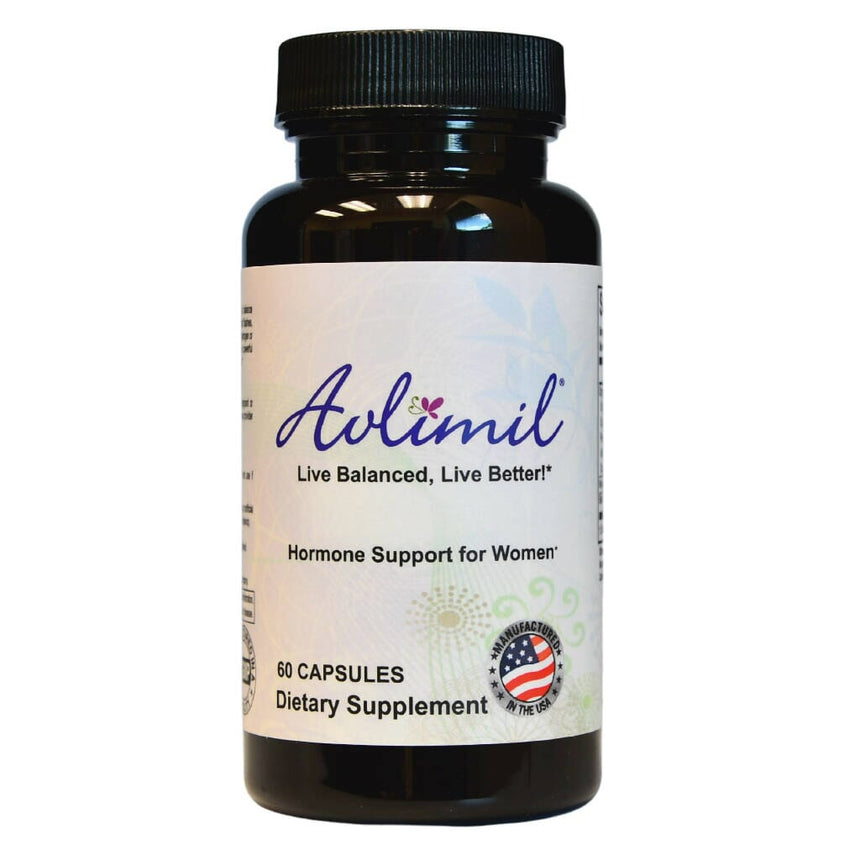 Avlimil® Hormone Balance & Menopause Support | Mood Swings, Hot Flashes, Night Sweats and Irritability - Isoflavones, Black Cohosh, Raspberry, Valerian, Sage, Red Clover, Lemon Balm Herbal Supplements Pristine Bay LLC dba Vianda 