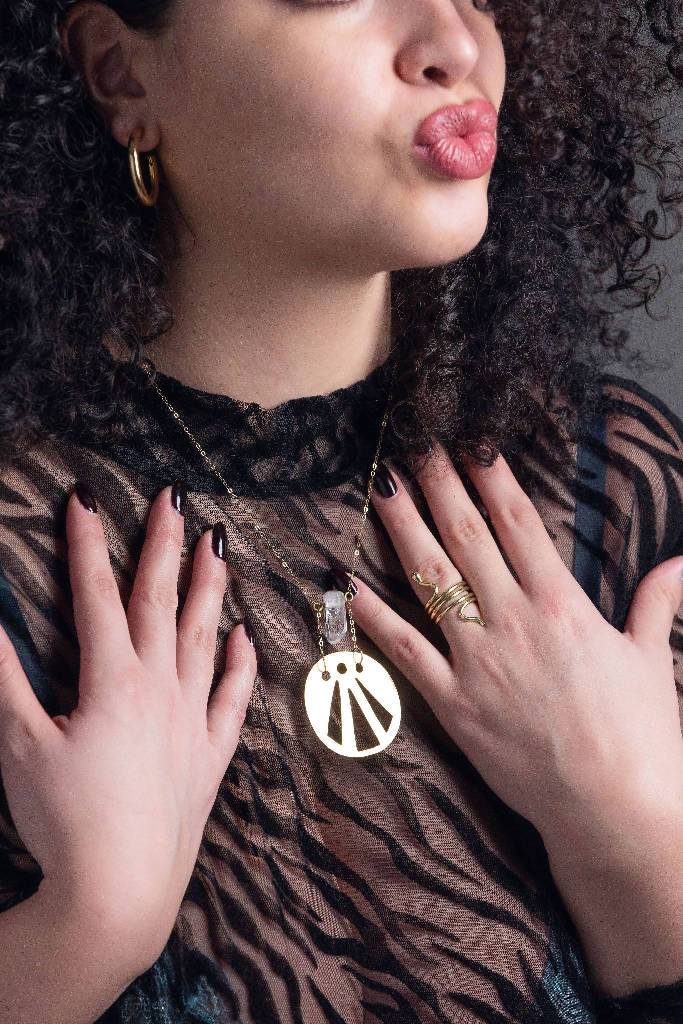Awen Symbol Necklace Necklace Lorenia Henriquez 