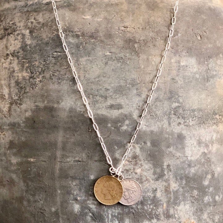 Vintage Coins Necklace Jewelry Centered Inc. 