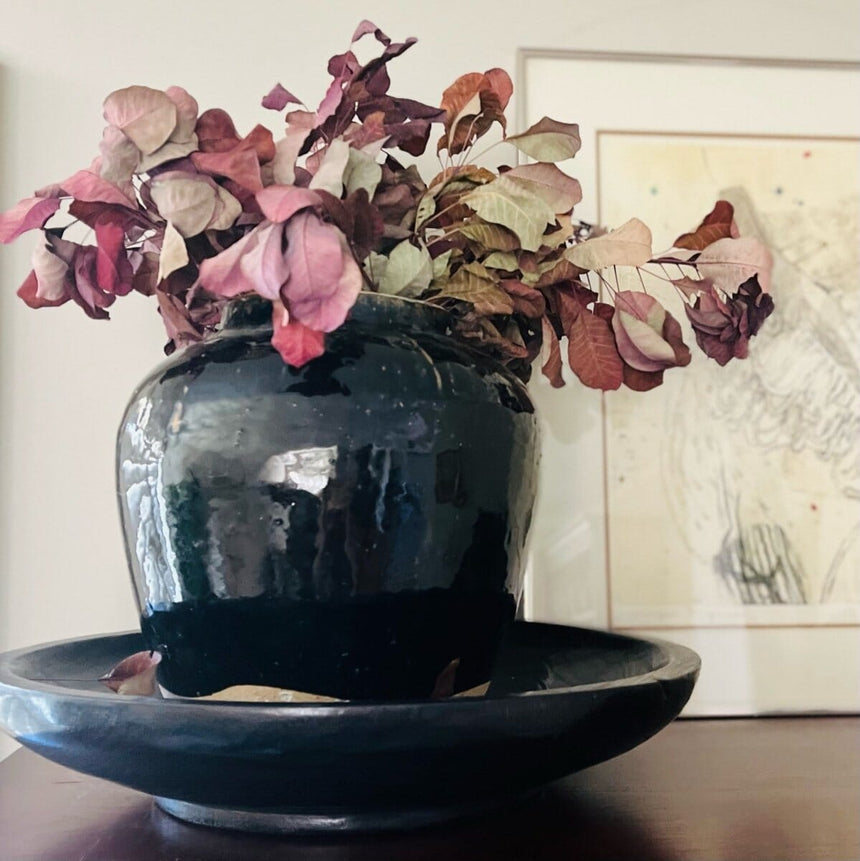 Vintage Dark Glazed Vessel Home & Garden Centered Inc. 
