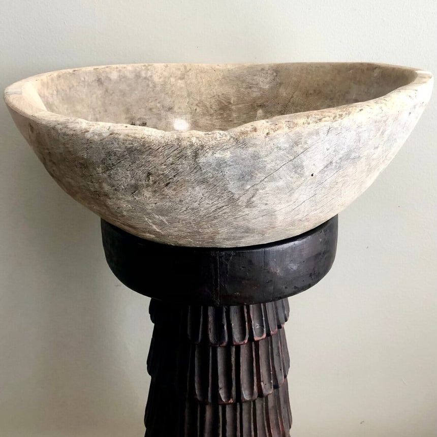 Vintage Found Wood Bowl, XLarge Home & Garden Centered Inc. 
