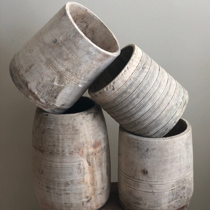 Vintage Wood Bucket w/ Rope Home & Garden Centered Inc. 