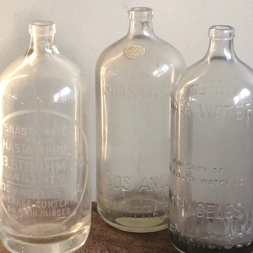 Vintage Shasta Glass Bottle