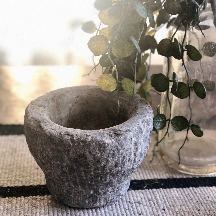 Vintage stone mortar, Small Home & Garden Centered Inc. 