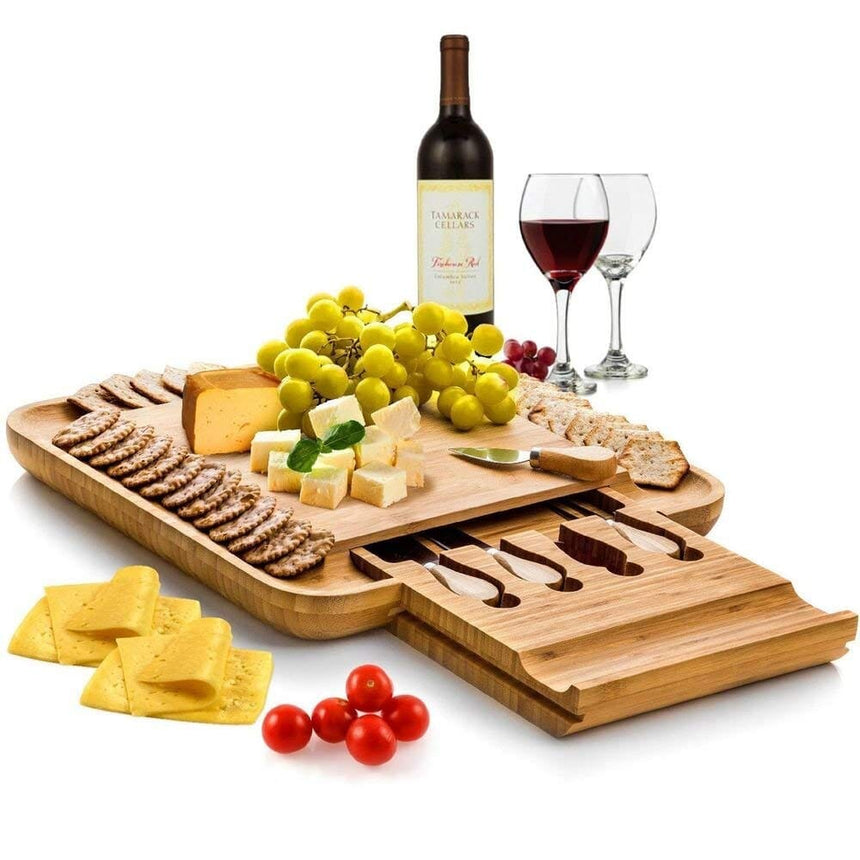 Babmboo Cheese Board & Cutlery Set Home & Garden The Wine Concierge 
