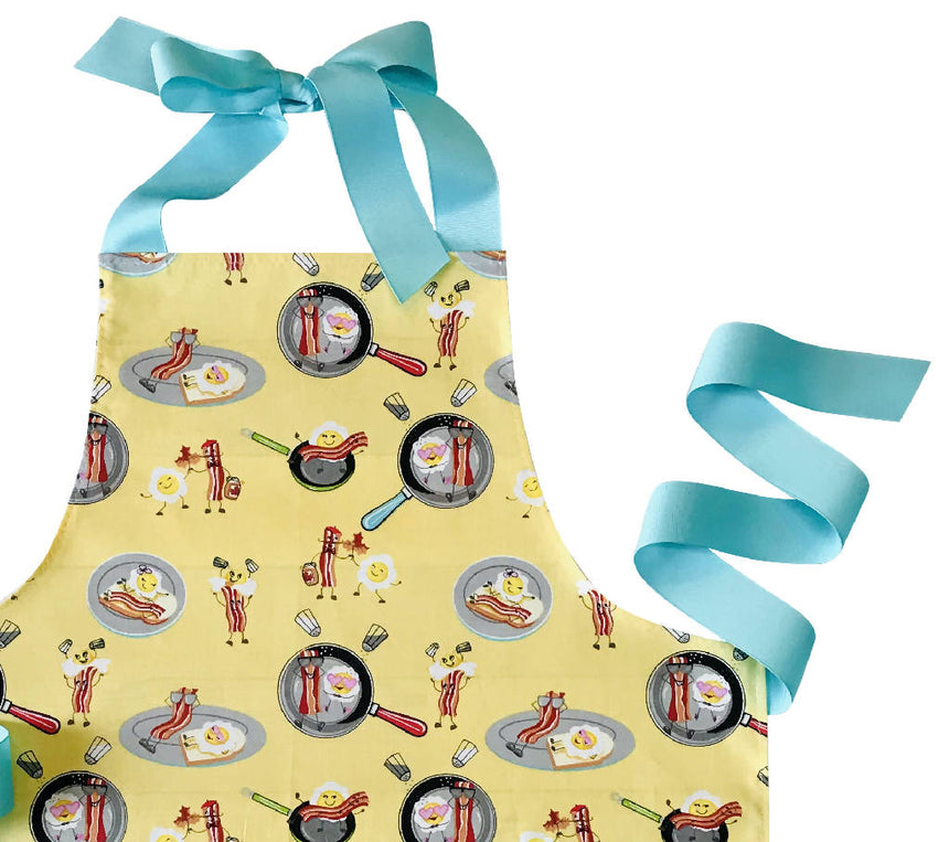 Best Friends Bacon and Eggs Handmade Apron for Adults and Kids