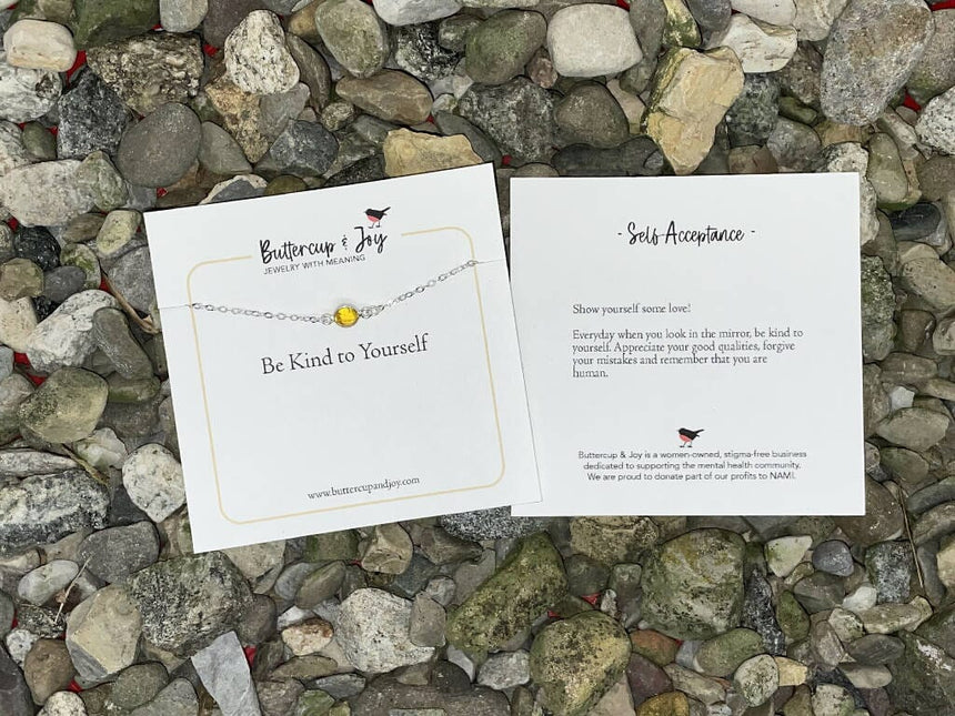 Be Kind to Yourself Bracelet Accessories Buttercup & Joy Silver 